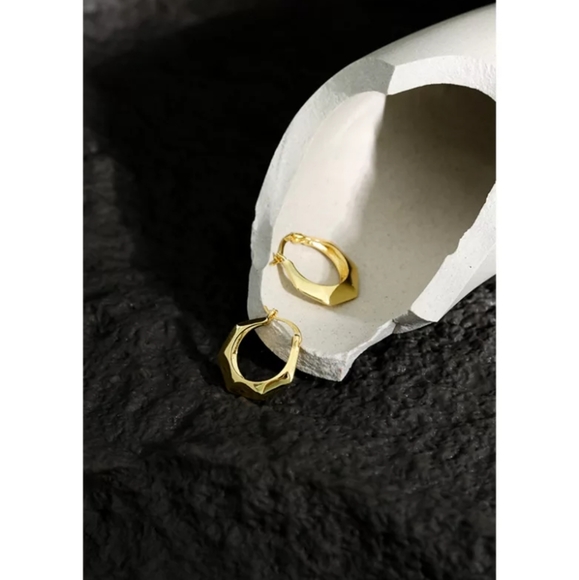 Luxurious 18K Gold Plated Earrings for a Stylish Look - Picture 2 of 2